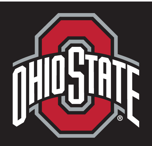 Ohio State logo, color on black background variant