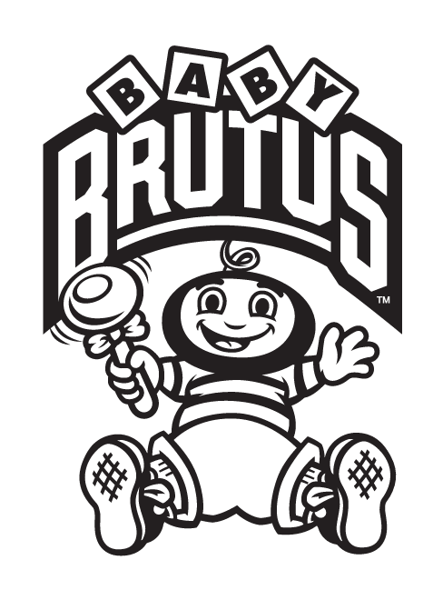 Baby Brutus, full body, black and white variant