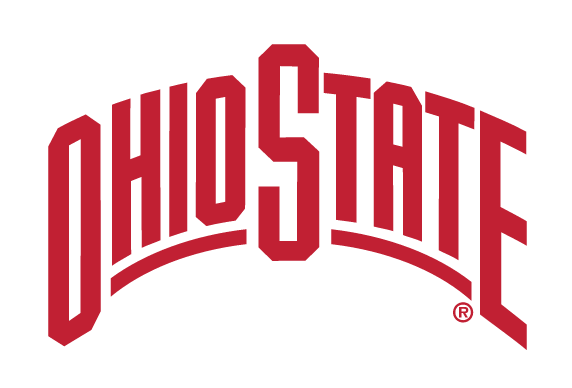 OHIO STATE wordmark, red variant