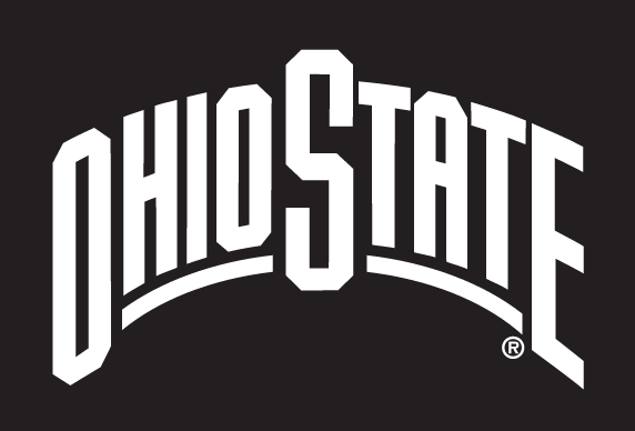 OHIO STATE wordmark, white variant