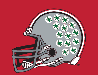 helmet logo, left side, color on red variant