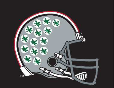 helmet logo, left side, color on black variant