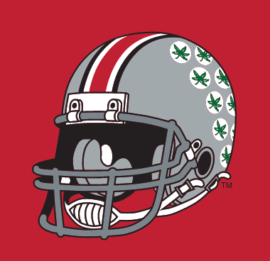 helmet logo, right side, color on red variant
