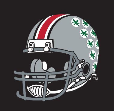 helmet logo, right side, color on black variant