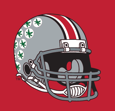 helmet logo, right side, color on red variant