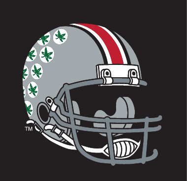 helmet logo, right side, color on black variant
