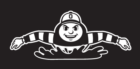 Brutus Buckeye, swimming, reverse variant
