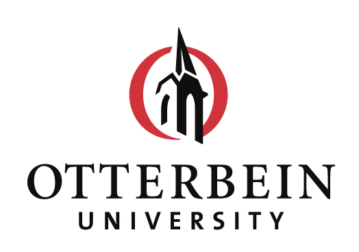 Otterbein University logo, black and red variant, cell 1