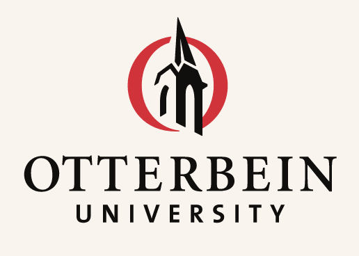 Otterbein University logo, black and red variant, cell 5