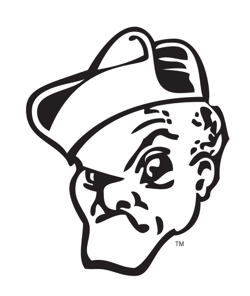 Bishop mascot head, black variant, cell 17