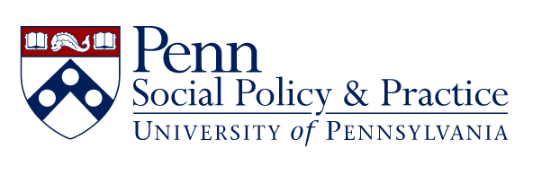 Penn Social Policy & Practice logo, standard variant, cell 309