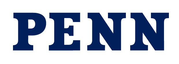 PENN wordmark, navy on white variant, cell 203