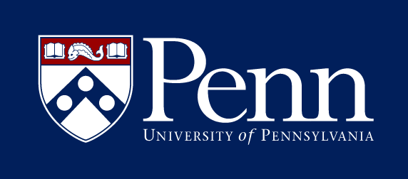 Penn Primary Logo, color on navy variant, cell 101
