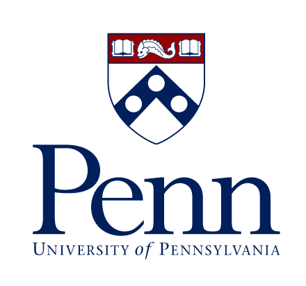 Penn Primary Logo, stacked color on white variant