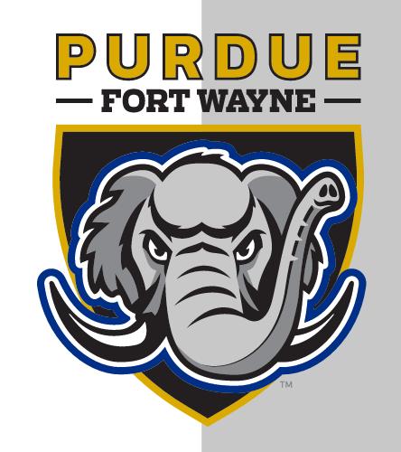 Purdue Fort Wayne Mastodon logo, full color variant, cell 1