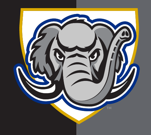 Purdue Fort Wayne Mastodon icon, full color on dark background variant, cell 10