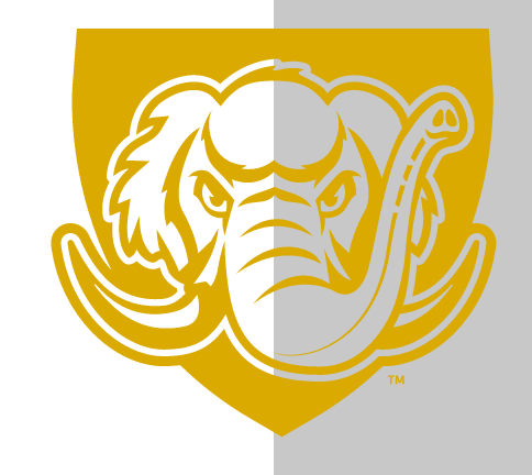 Purdue Fort Wayne Mastodon icon, gold and white variant, cell 11