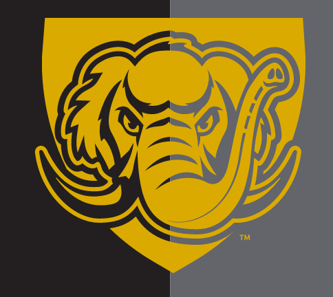 Purdue Fort Wayne Mastodon icon, gold and black variant, cell 12