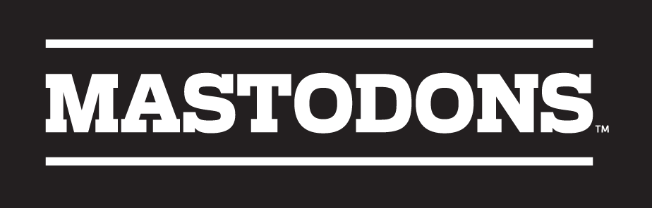 Mastodons wordmark, white variant, cell 27