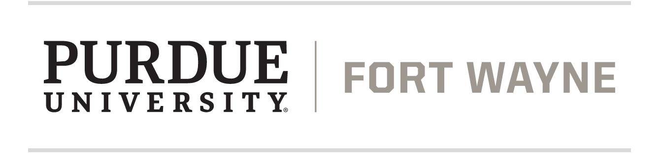 Purdue University Fort Wayne, horizontal, gray/black variant, cell 55