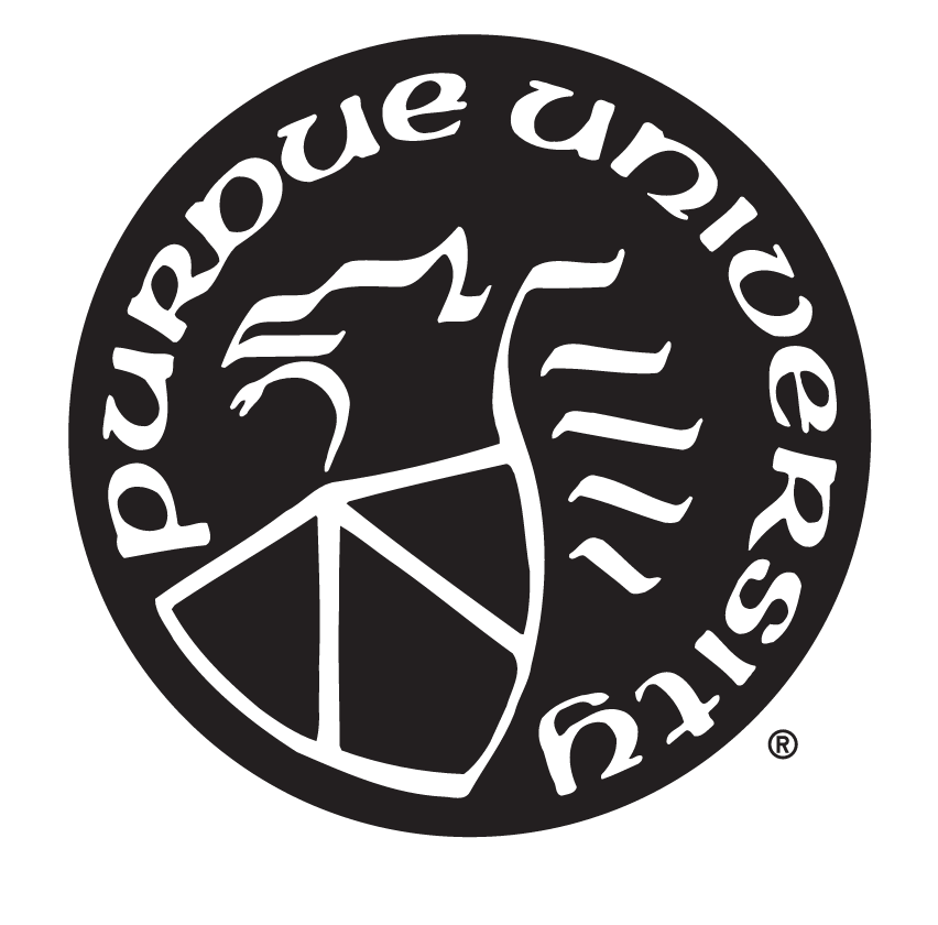 Purdue University Fort Wayne Seal, black solid variant, cell 76