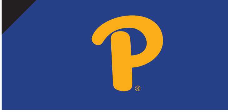Script P, gold on navy variant, cell 25