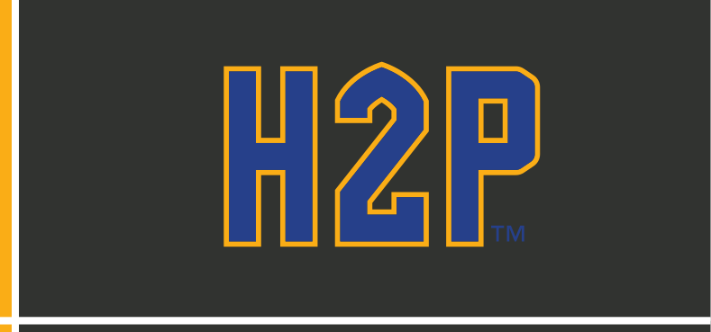 H2P, gold with blue outline on dark grey, TM variant, cell 31