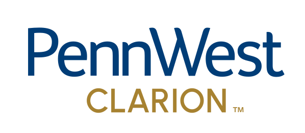 PennWest Clarion, stacked blue and gold variant, cell 22
