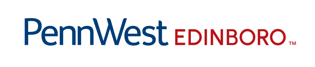 PennWest Edinboro, horizontal blue and red variant, cell 28
