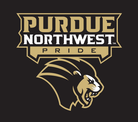 Purdue Northwest Pride logo, full color on black variant, cell 2