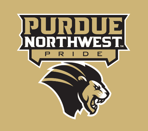 Purdue Northwest Pride logo, full color on gold variant, cell 3