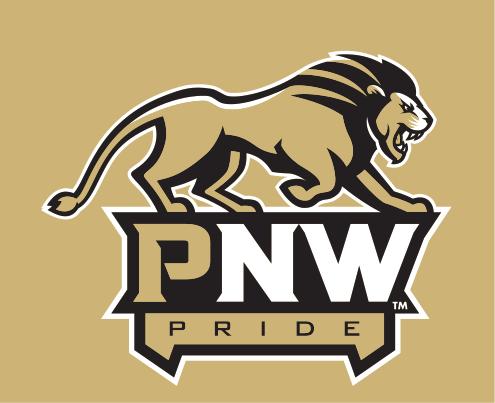 PNW Pride logo with full lion, full color on gold variant, cell 11