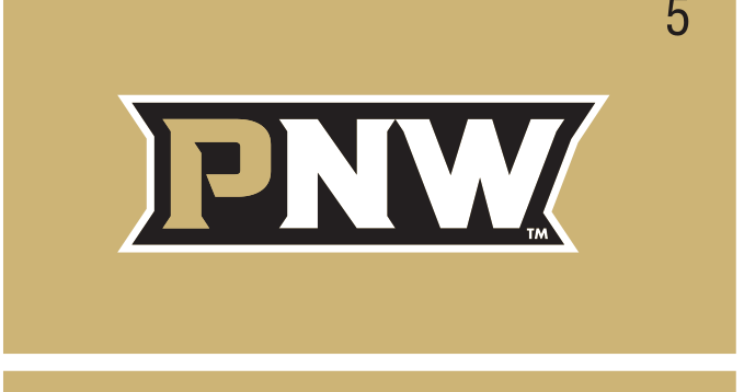 PNW wordmark, color on gold variant, cell 51
