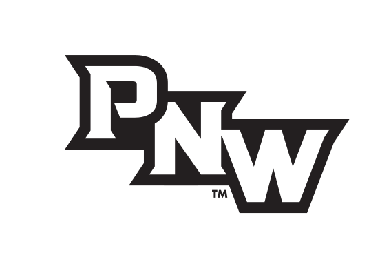 PNW lettermark, black on white variant, cell 58