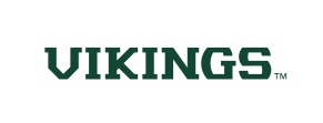 VIKINGS wordmark, green variant, cell 16