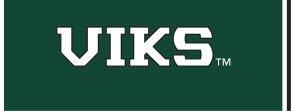 VIKS wordmark, solid green variant, cell 29