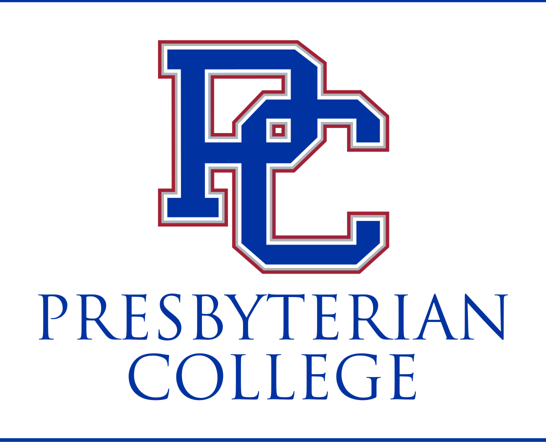 PC lettermark with Presbyterian College wordmark, color variant, cell 6