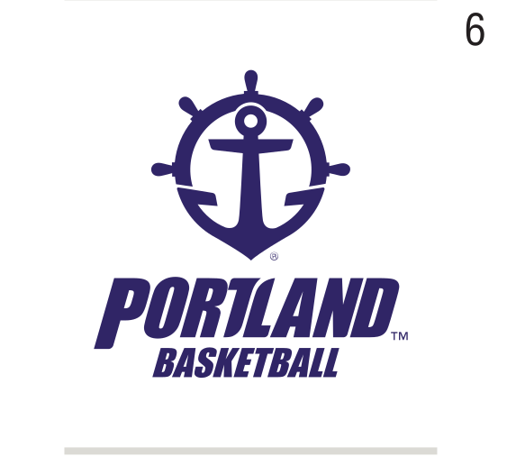 Portland Basketball logo, full color variant, cell 62