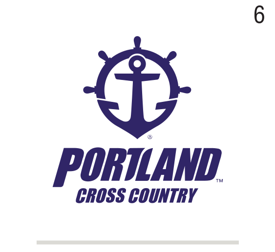 Portland Cross Country logo, full color variant, cell 66