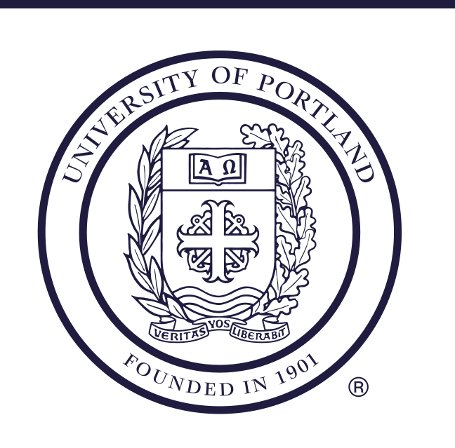 University of Portland seal, blue variant, cell 224