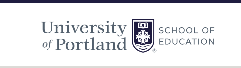 University of Portland School of Education, horizontal, full color variant, cell 276
