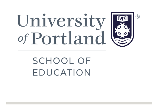 University of Portland School of Education, stacked, full color variant, cell 280