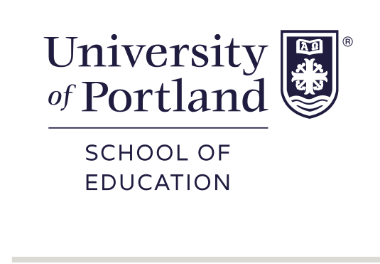 University of Portland School of Education, stacked, full color variant, cell 281