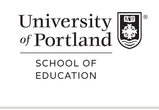 University of Portland School of Education, stacked, black variant, cell 283