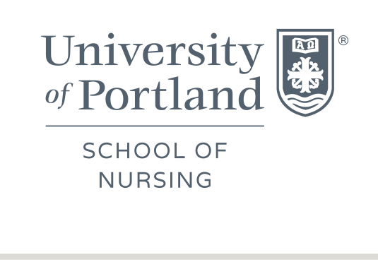 University of Portland School of Nursing, stacked, black variant, cell 290