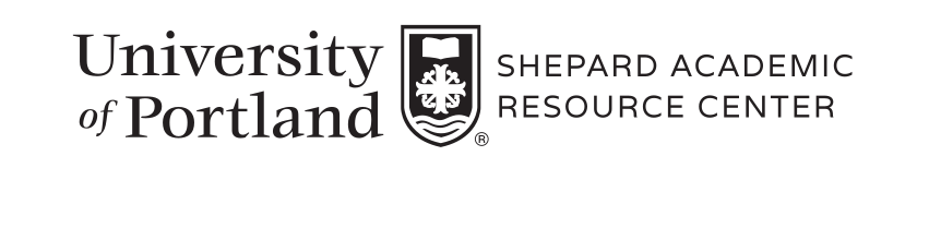 University of Portland Shepard Academic Resource Center, horizontal, black outline variant, cell 295