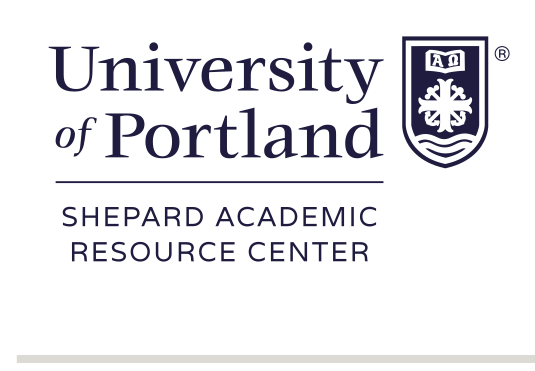 University of Portland Shepard Academic Resource Center, stacked, full color variant, cell 297