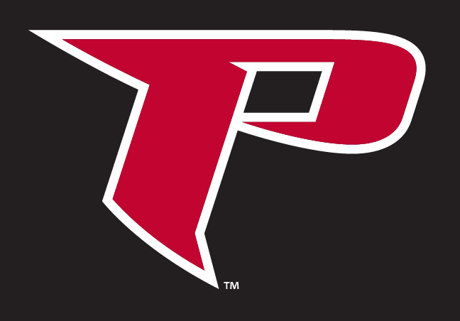 letter P, red and white on black variant, cell 17