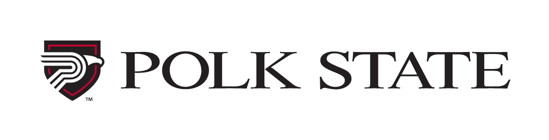 Polk State College, horizontal, black and red variant, cell 66