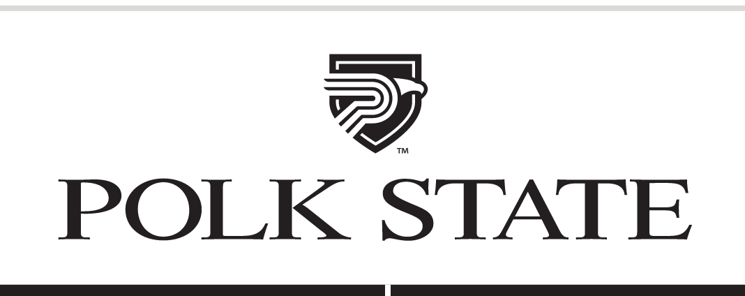 Polk State College, stacked, black variant, cell 71